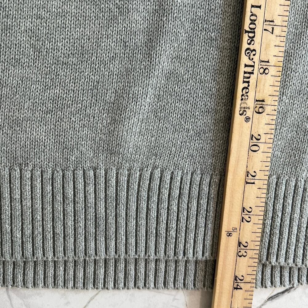 J. Crew Fair Isle Crew Neck Cotton Sweater Pink Gray Perfect Condition Size L - Picture 6 of 11
